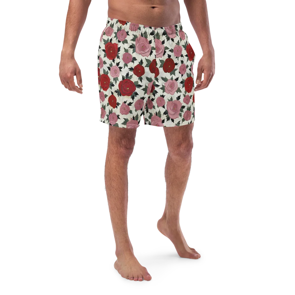 Velvet Rose Parade on Swim Trunks — Front