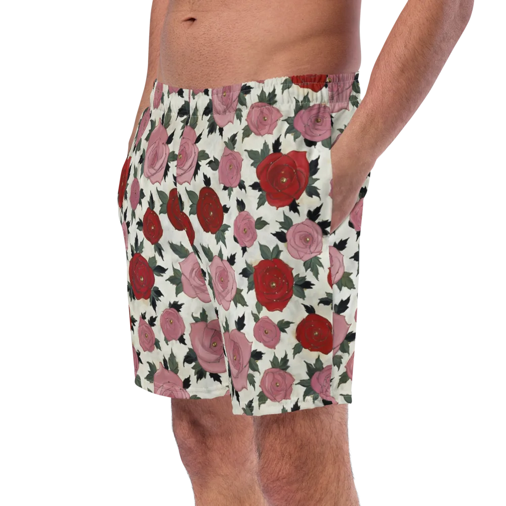 Velvet Rose Parade on Swim Trunks — Left Front