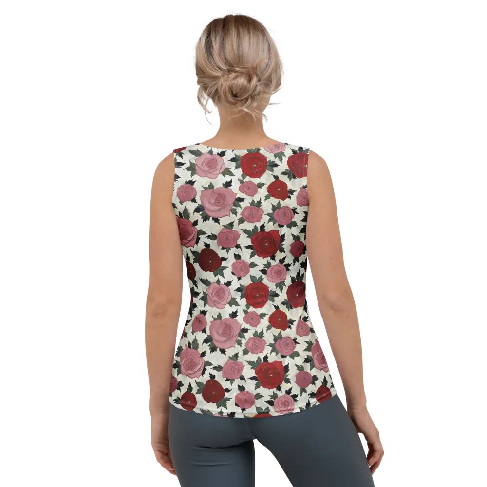 Velvet Rose Parade on Women's Tank Top — Back