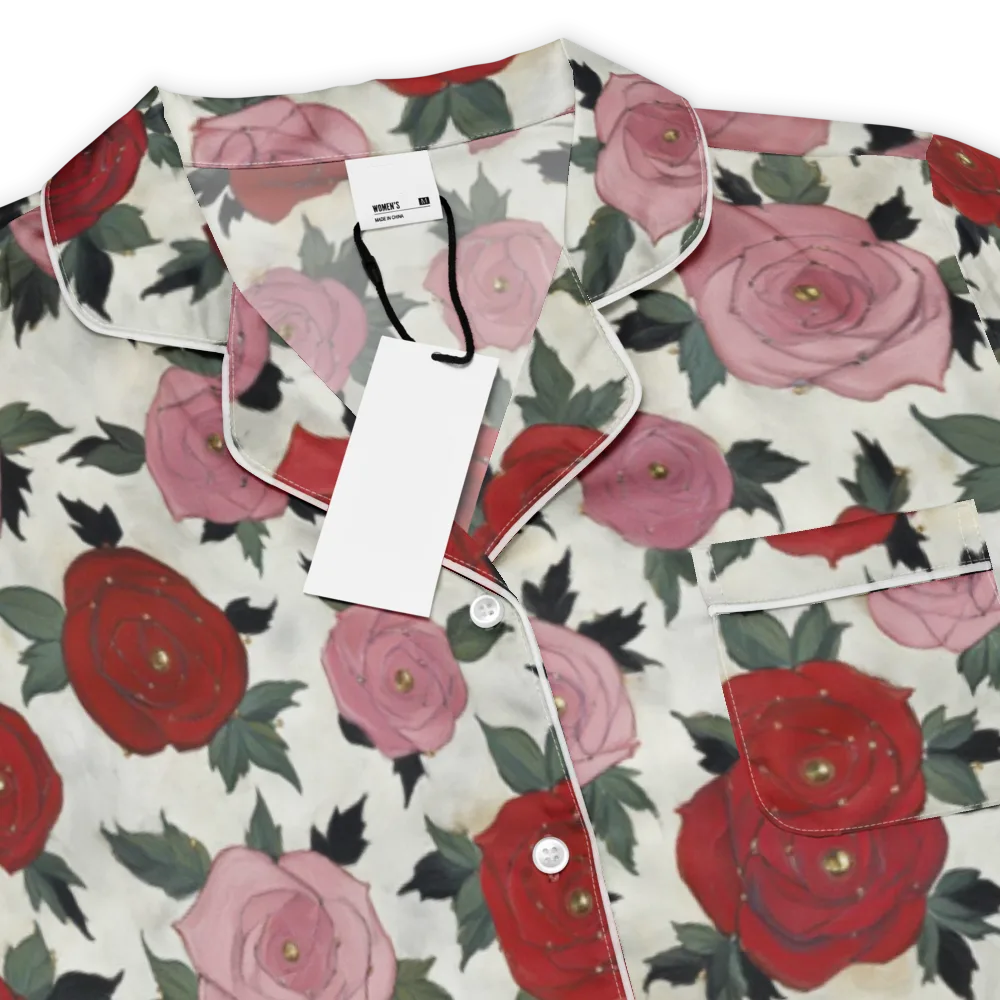 Velvet Rose Parade on Women's Short Sleeve Pajama Top — Product details