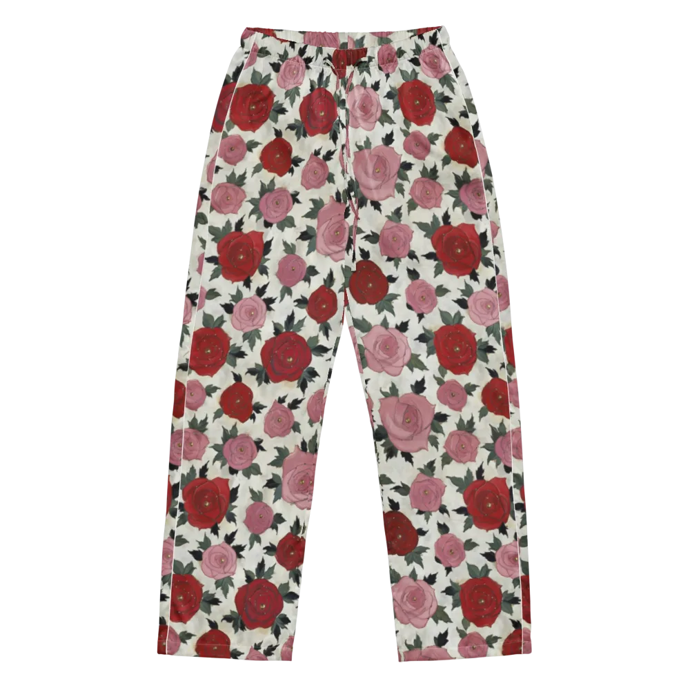 Velvet Rose Parade on Women's Pajama Pants — Front