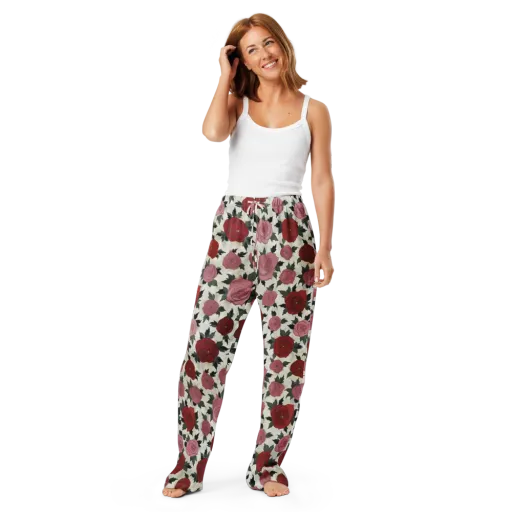 Velvet Rose Parade on a Women's Pajama Pants