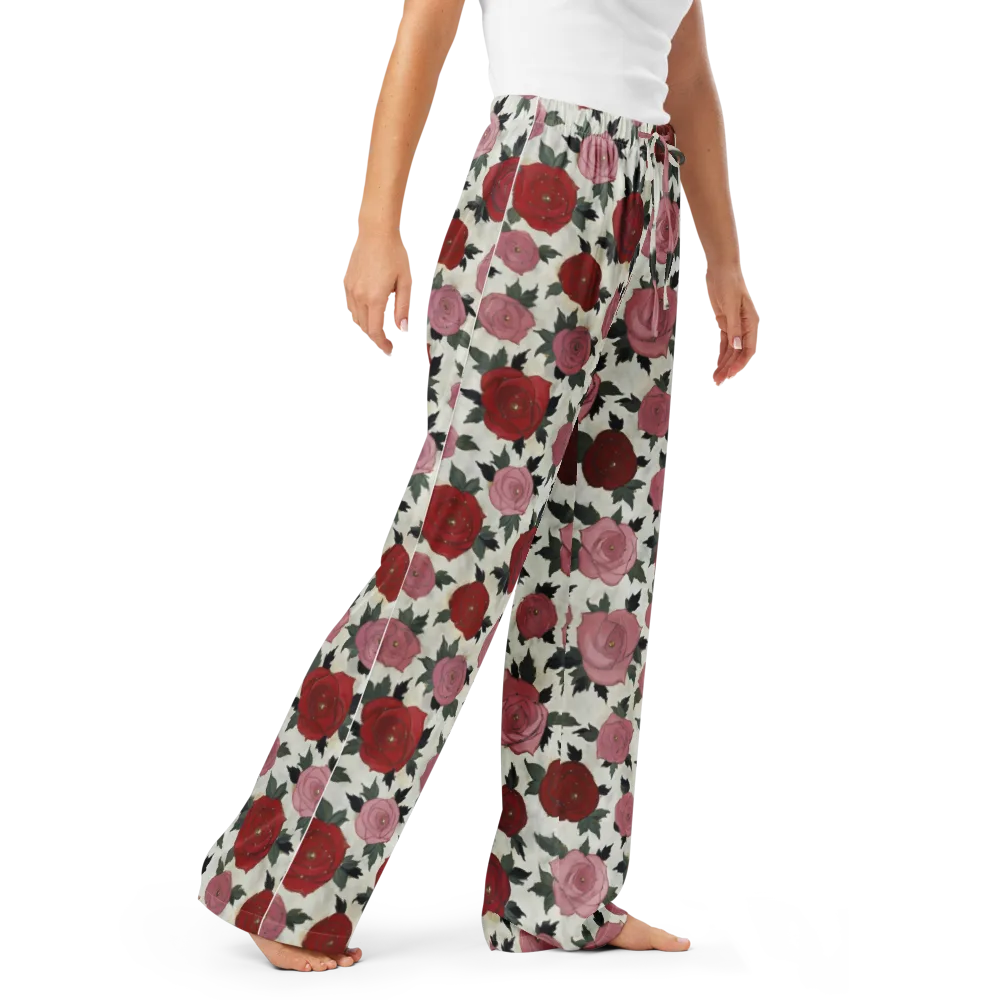 Velvet Rose Parade on Women's Pajama Pants — Right Front