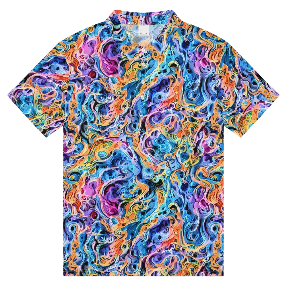 Rococo Vortex on Men's Slim Fit Polo Shirt — Front