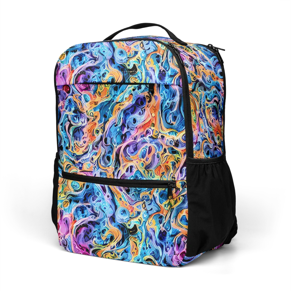 Rococo Vortex on Utility Backpack — Left Front