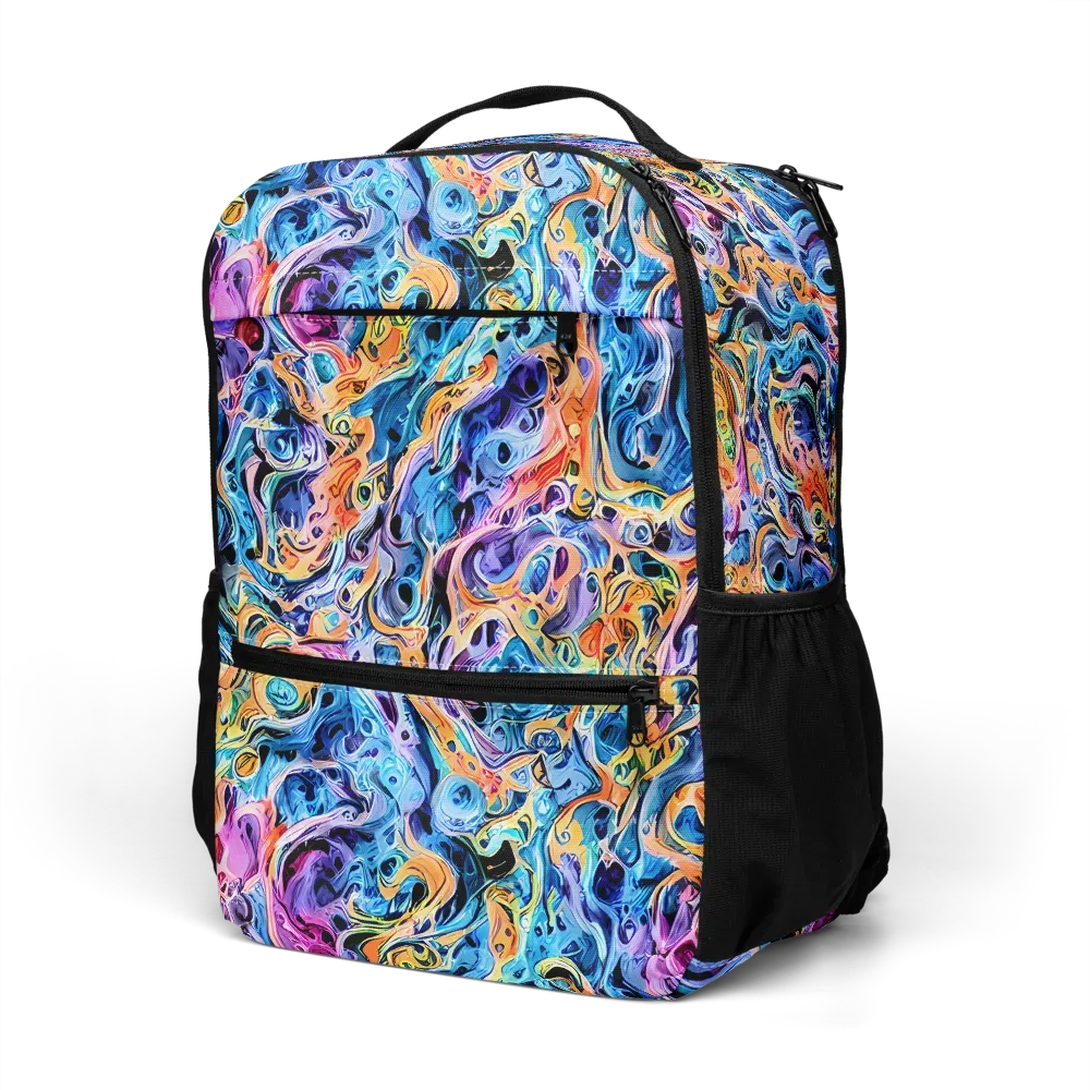 Rococo Vortex on Utility Backpack — Left Front