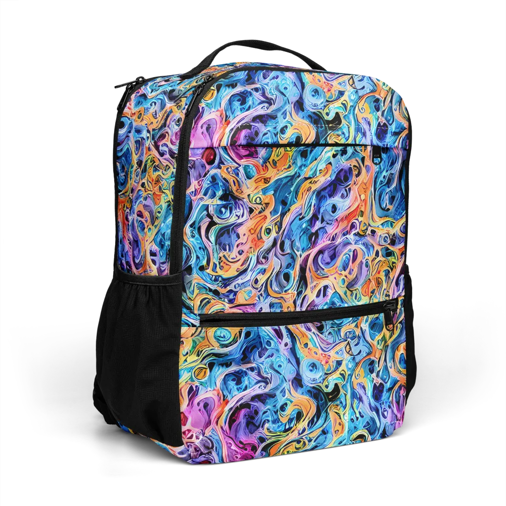 Rococo Vortex on Utility Backpack — Right Front