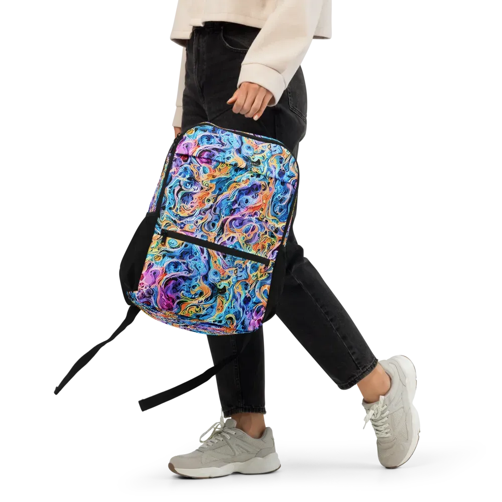 Rococo Vortex on Utility Backpack — Front