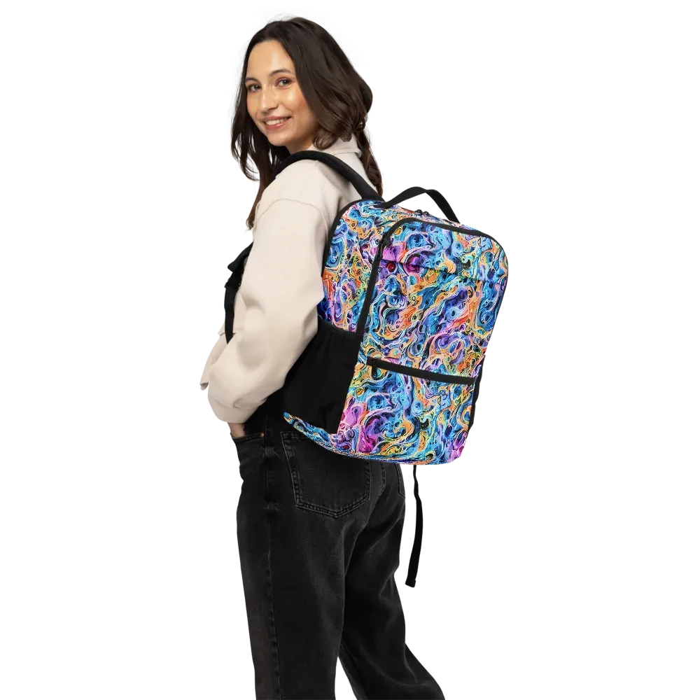 Rococo Vortex on Utility Backpack — Back
