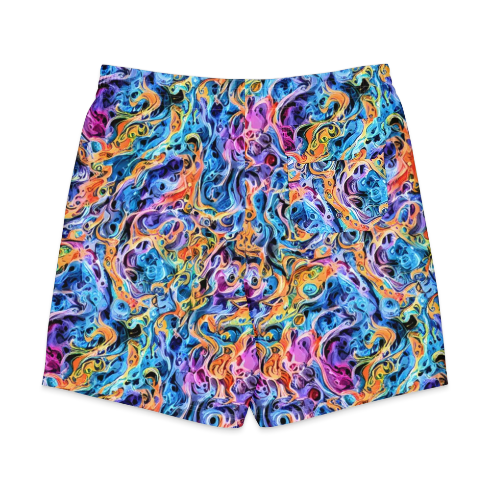 Rococo Vortex on Men's Board Shorts — Back