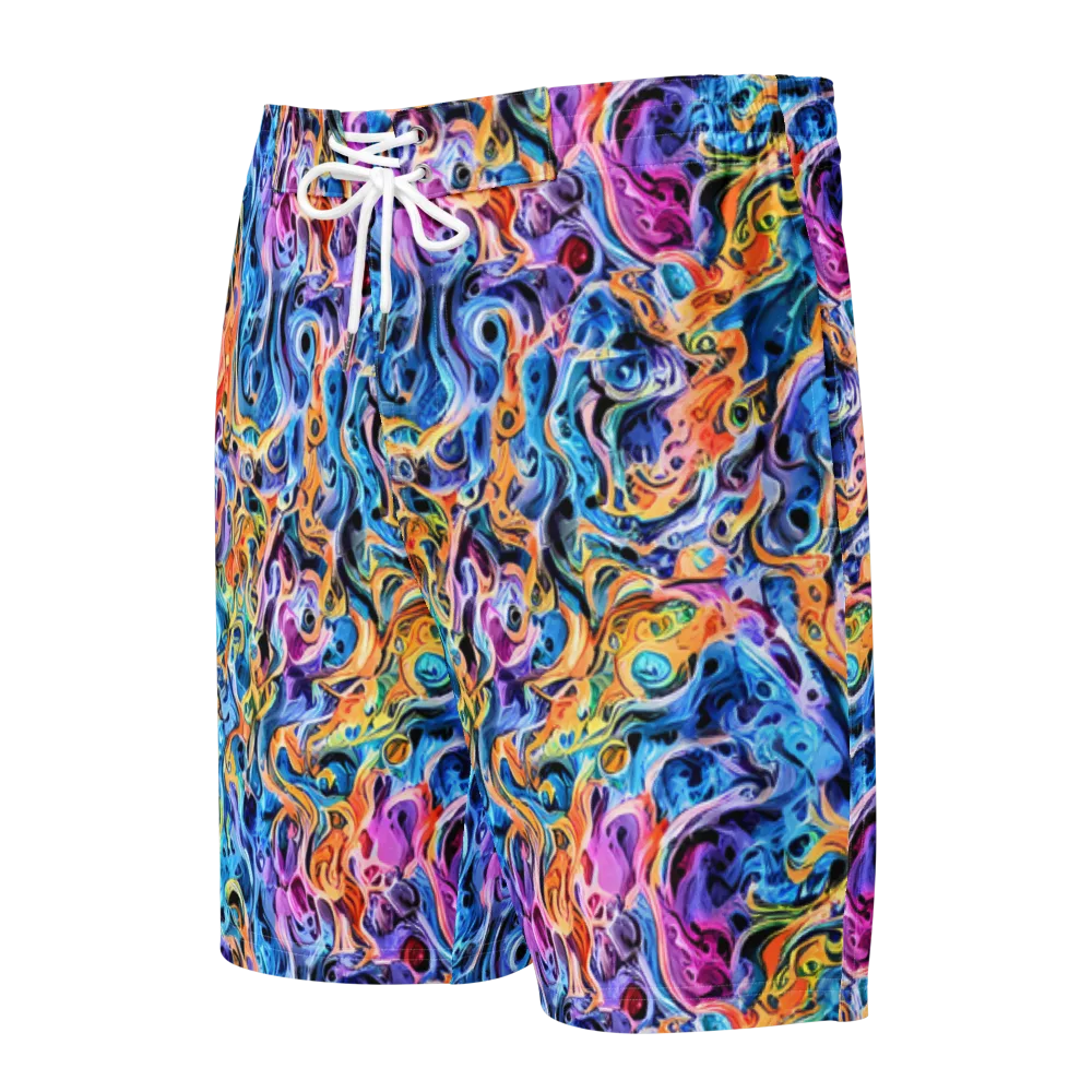 Rococo Vortex on Men's Board Shorts — Front