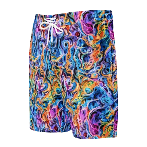 Rococo Vortex on a Men's Board Shorts