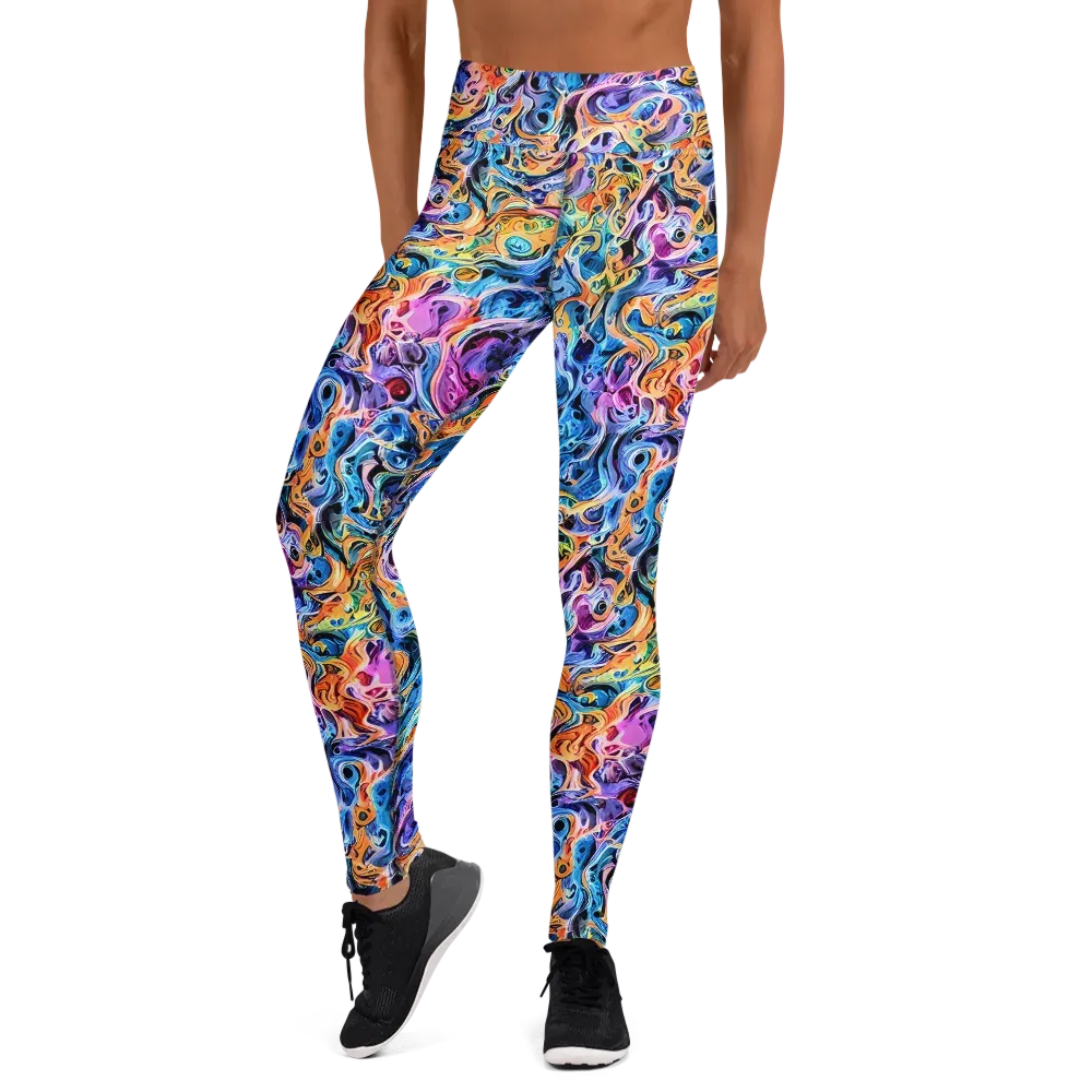 Rococo Vortex on Yoga Leggings — Front