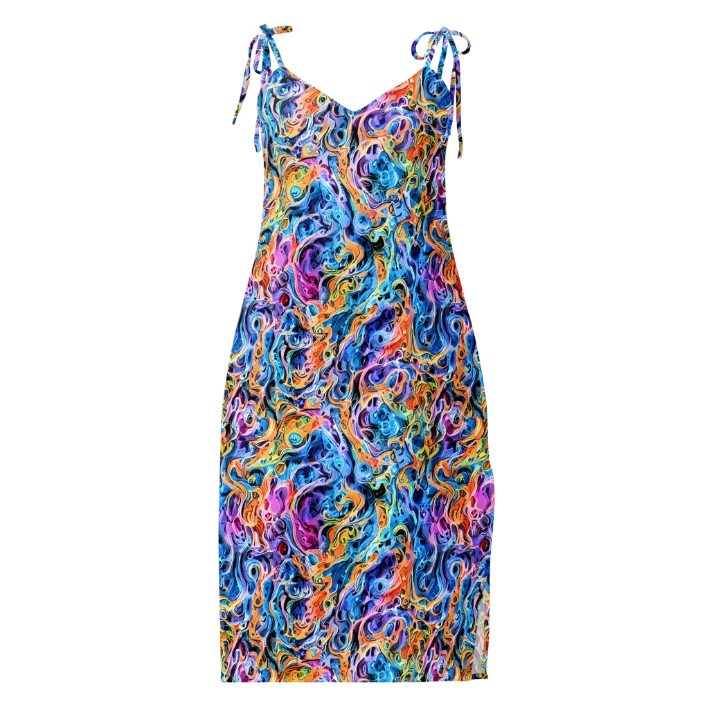 Rococo Vortex on Slip Dress — Front