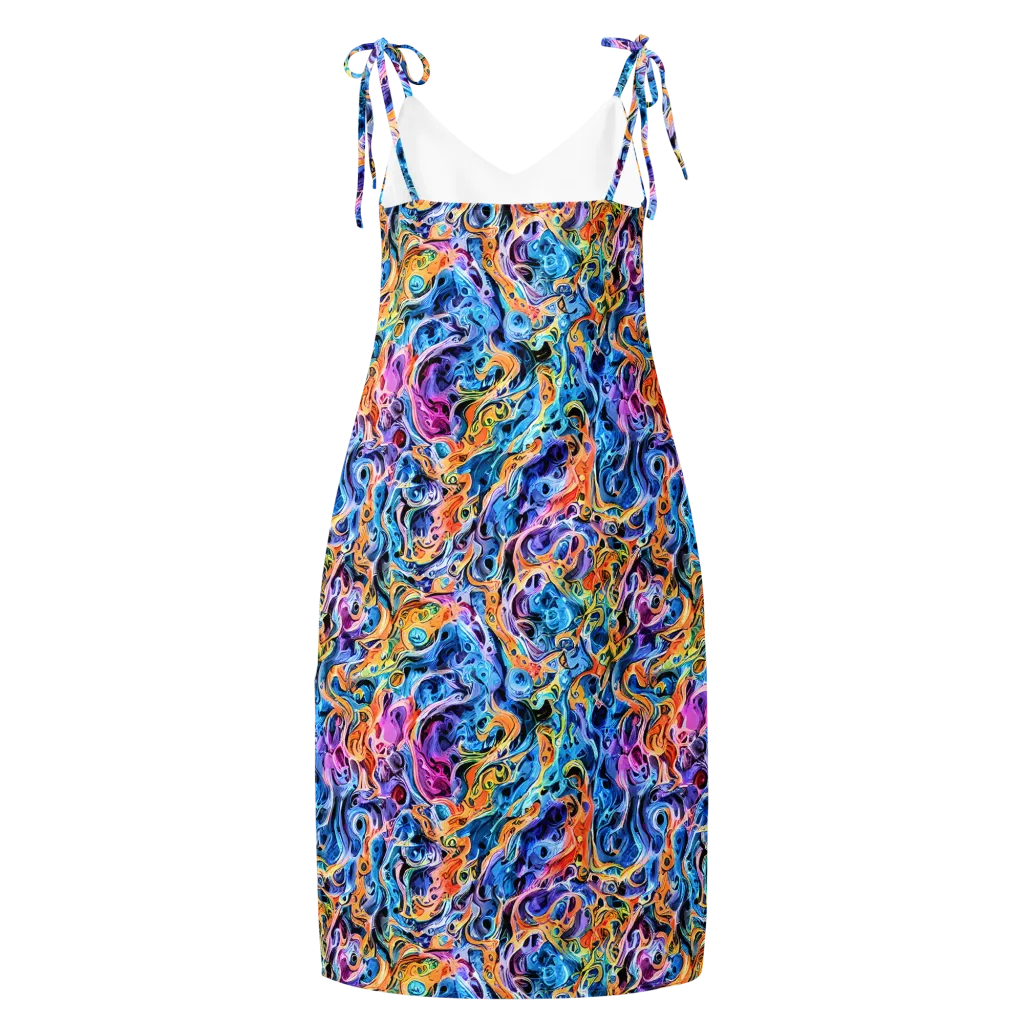 Rococo Vortex on Slip Dress — Back