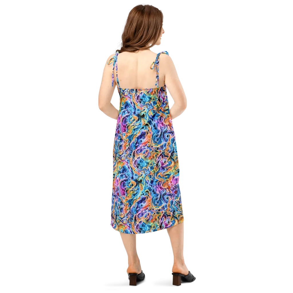 Rococo Vortex on Slip Dress — Back