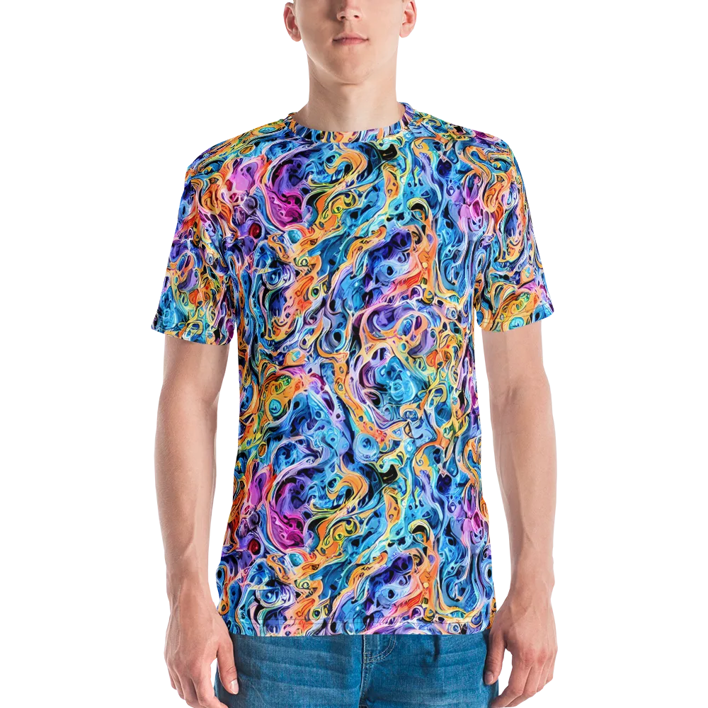 Rococo Vortex on Men's Crew Neck T-Shirt — Front