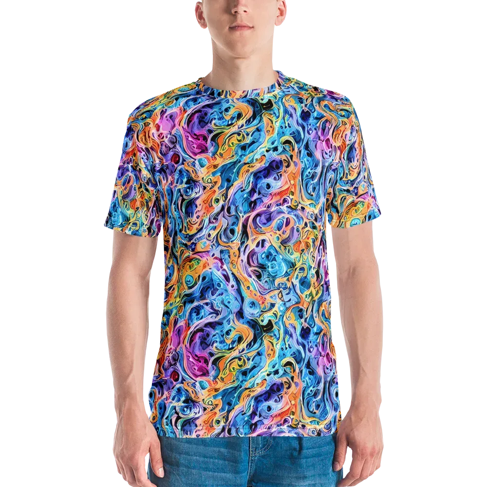 Rococo Vortex on Men's Crew Neck T-Shirt — Front