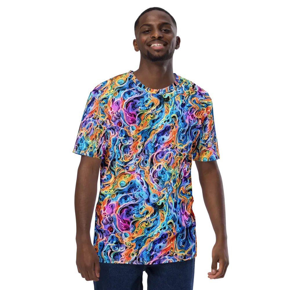 Rococo Vortex on Men's Crew Neck T-Shirt — Front