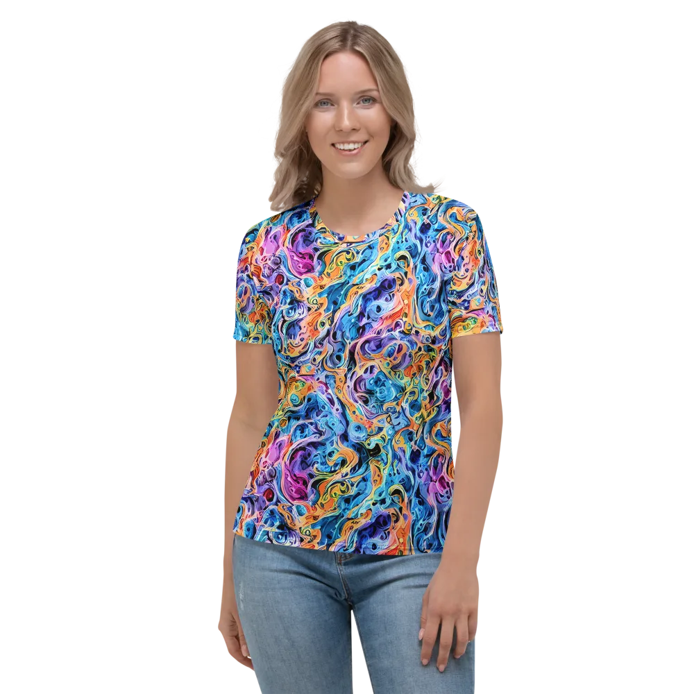 Rococo Vortex on Women's Crew Neck T-Shirt — Front