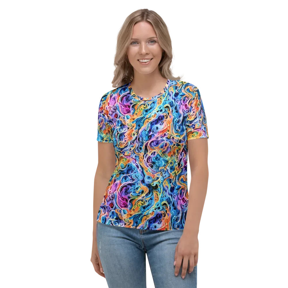 Rococo Vortex on Women's Crew Neck T-Shirt — Front
