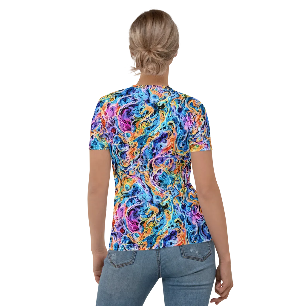 Rococo Vortex on Women's Crew Neck T-Shirt — Back