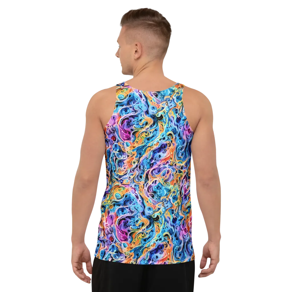 Rococo Vortex on Men's Tank Top — Back