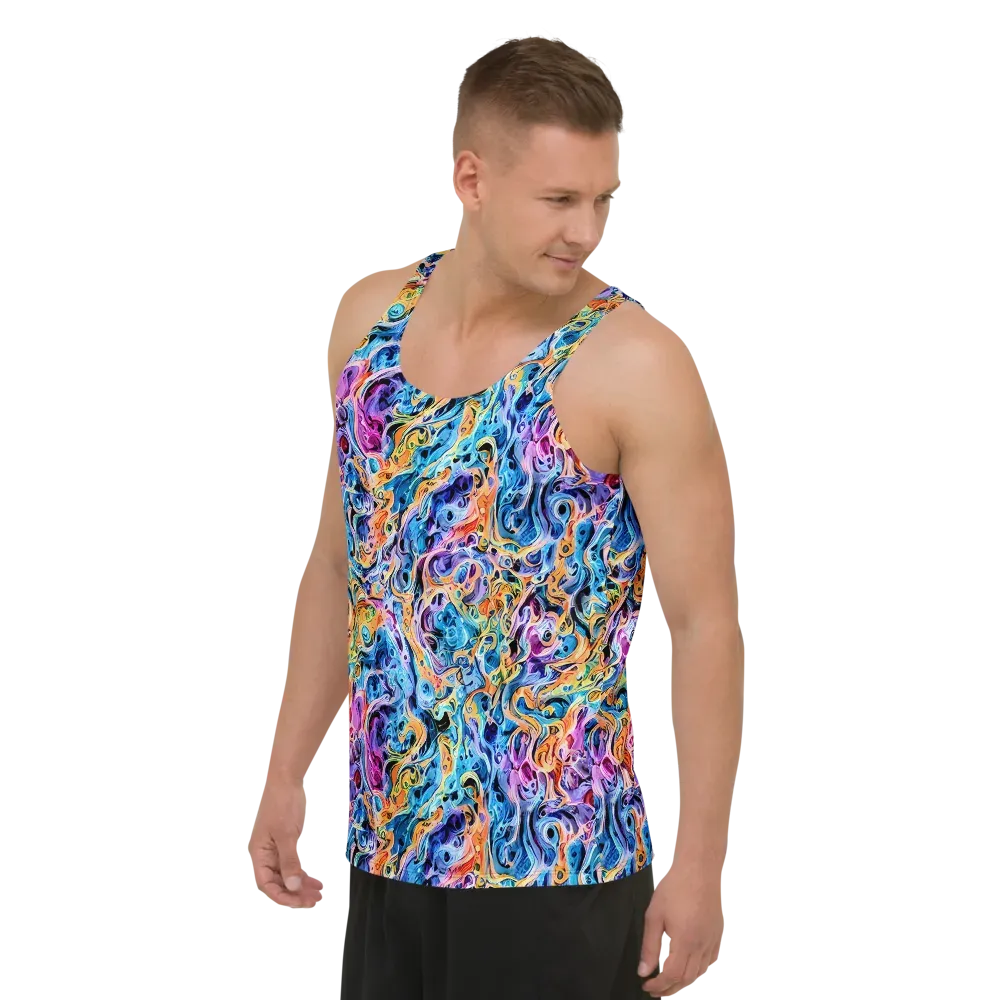 Rococo Vortex on Men's Tank Top — Left Front