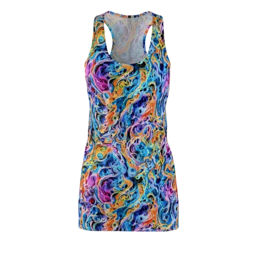 Rococo Vortex on a Racerback Dress
