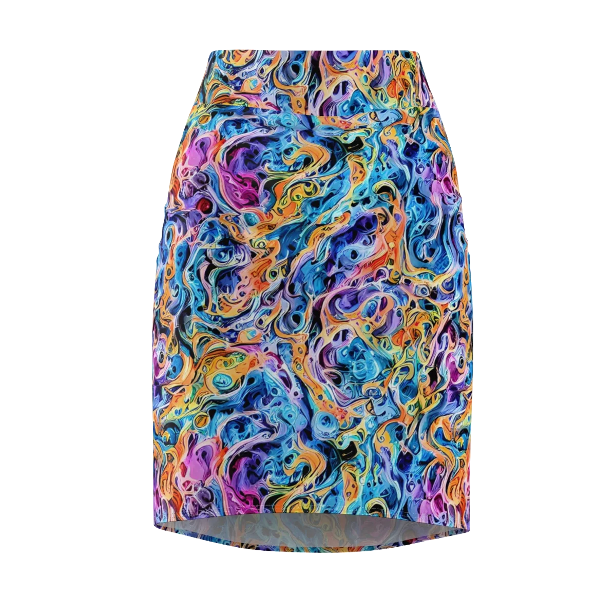 Rococo Vortex on Pencil Skirt — Front