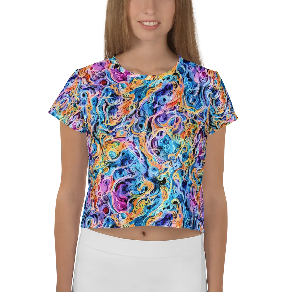 Rococo Vortex on Crop Tee — Front