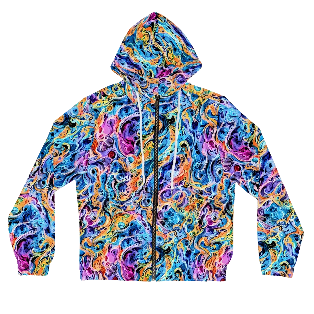 Rococo Vortex on Women's Full-Zip Hoodie — Front