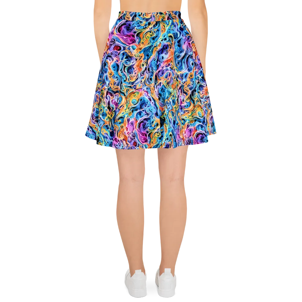 Rococo Vortex on Skater Skirt — Back