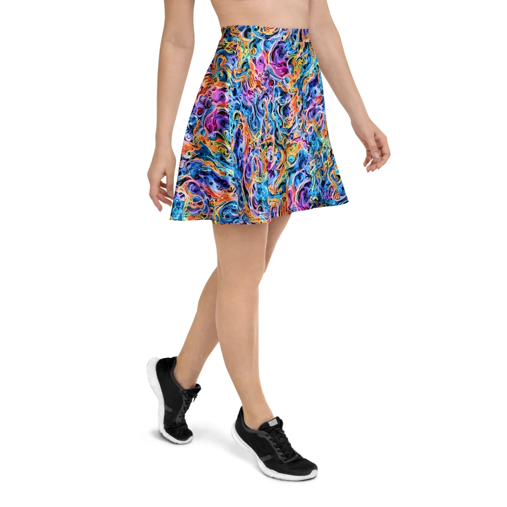Rococo Vortex on Skater Skirt — Right