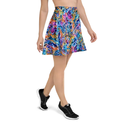 Rococo Vortex on a Skater Skirt