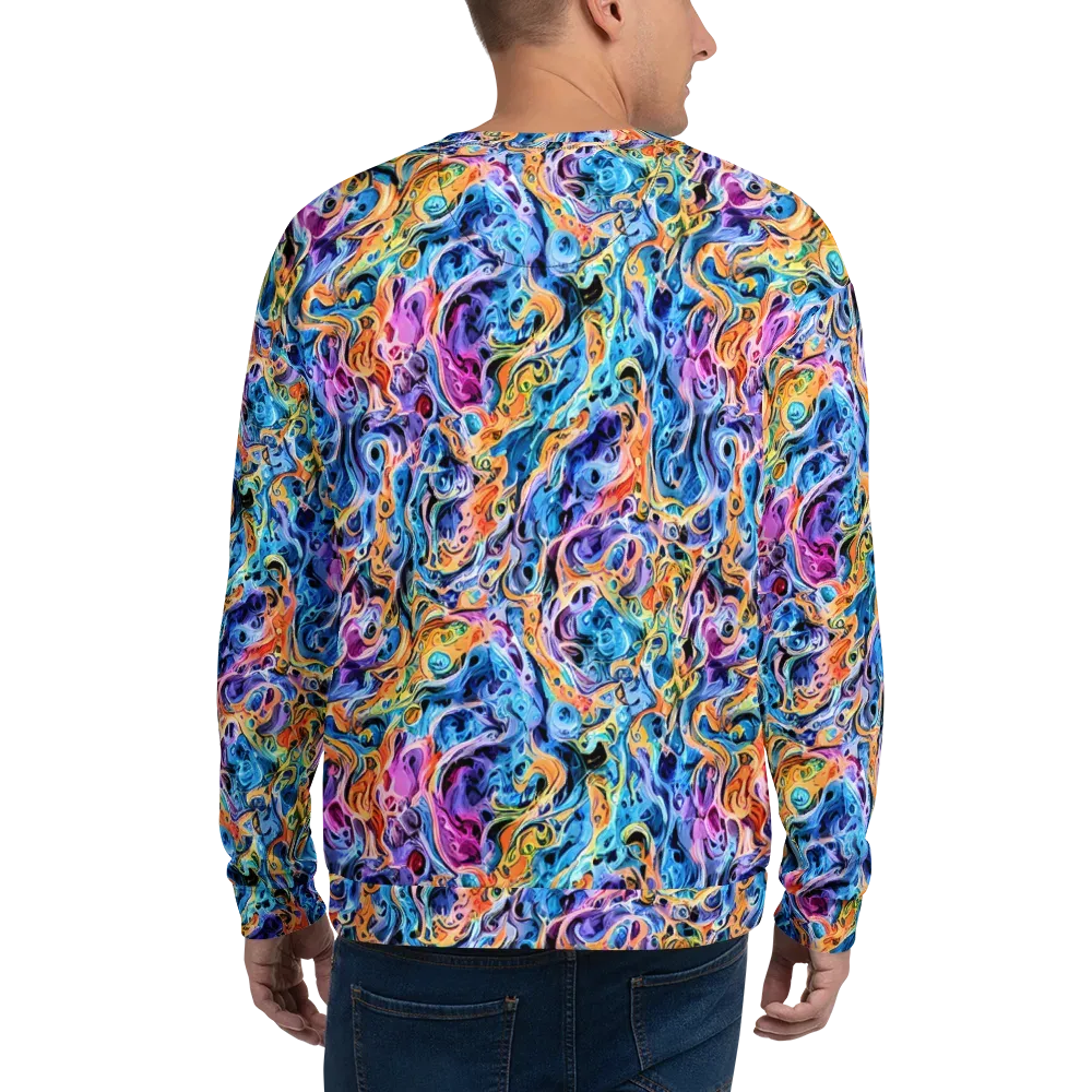 Rococo Vortex on Sweatshirt — Back