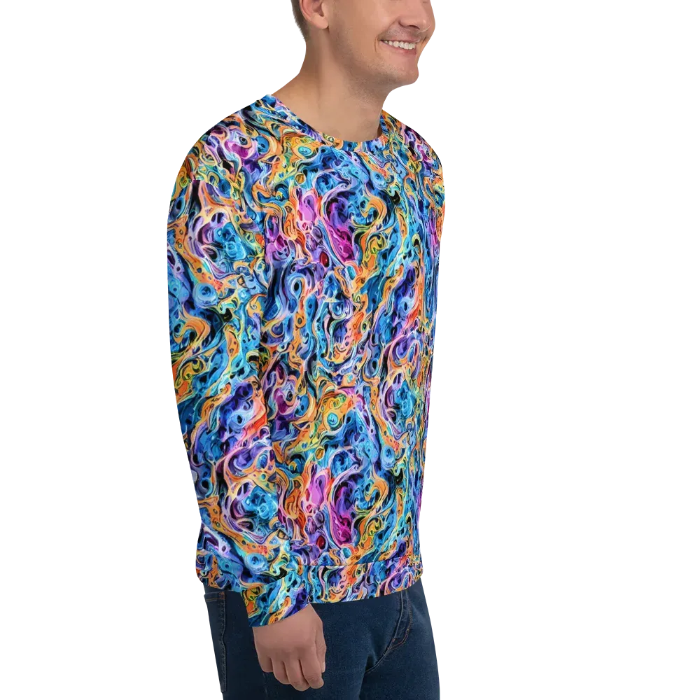 Rococo Vortex on Sweatshirt — Right Front