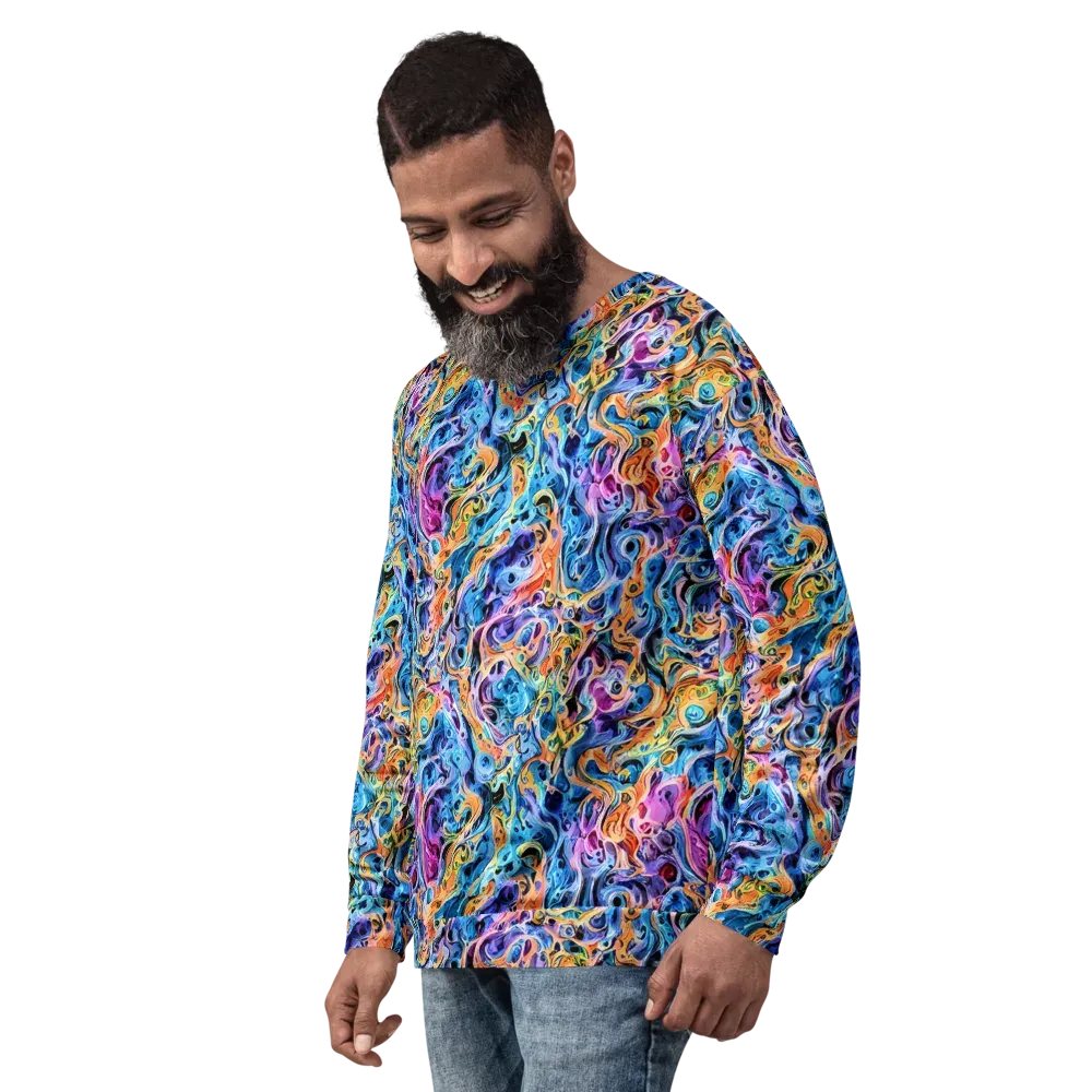 Rococo Vortex on Sweatshirt — Left Front