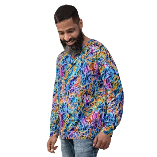 Rococo Vortex on a Sweatshirt