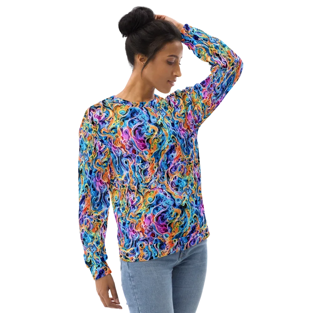 Rococo Vortex on Sweatshirt — Right Front