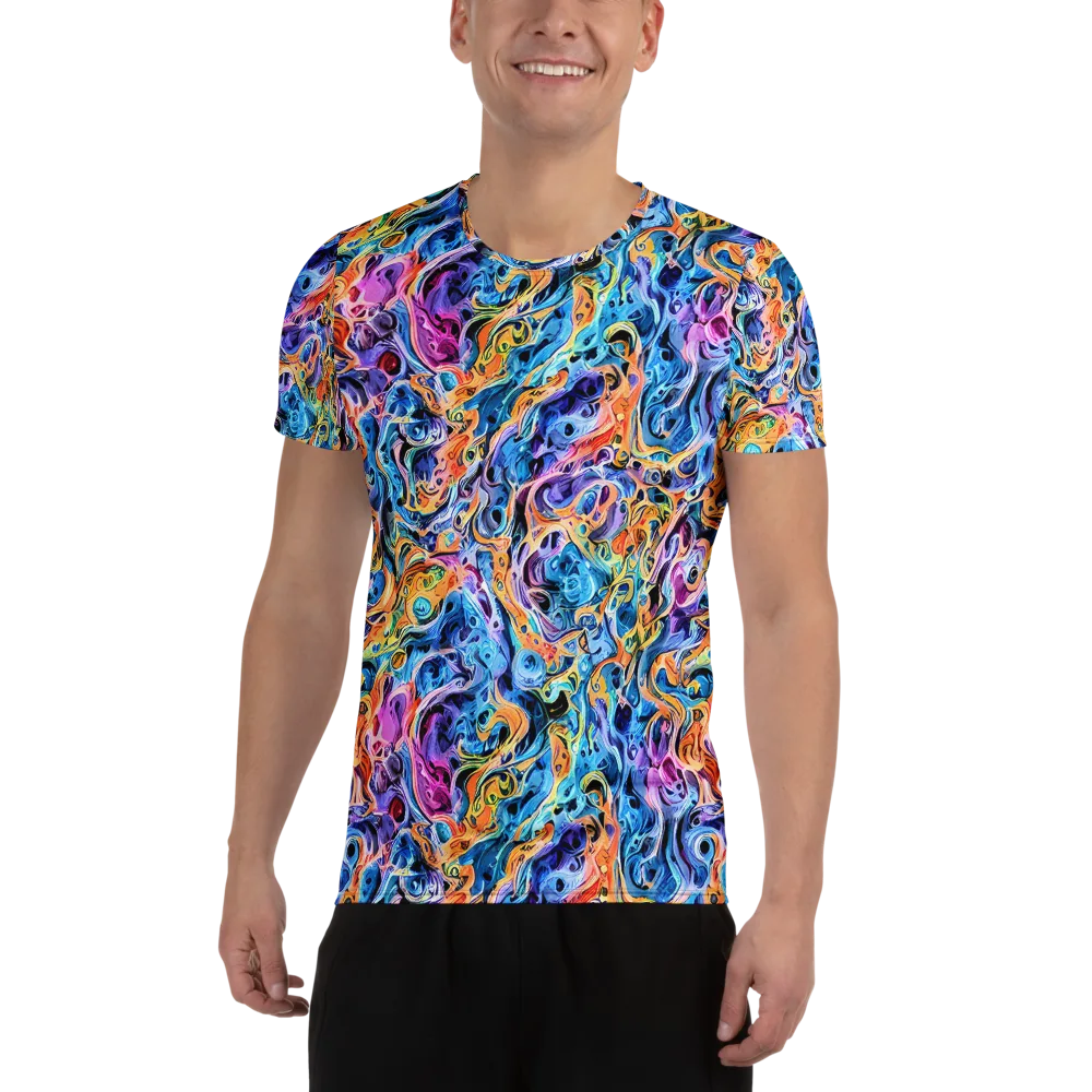 Rococo Vortex on Men's Athletic T-Shirt — Front
