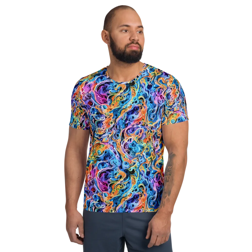 Rococo Vortex on Men's Athletic T-Shirt — Front