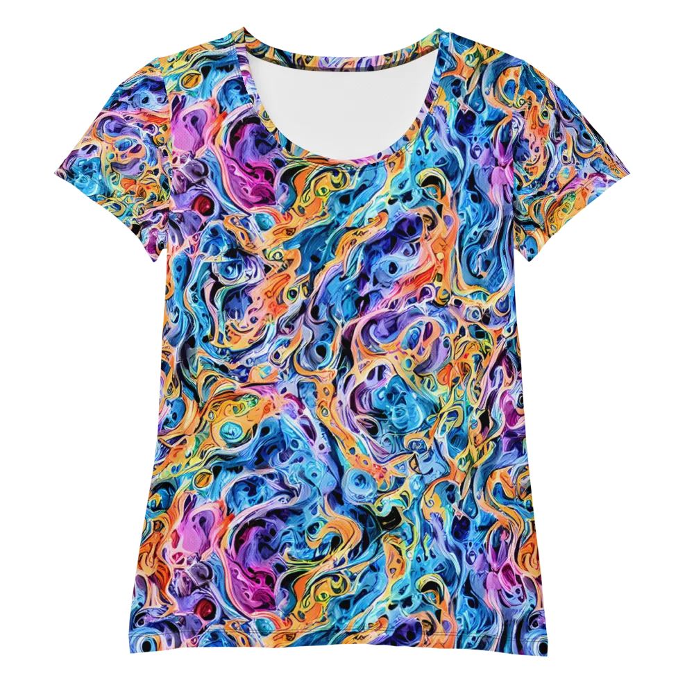 Rococo Vortex on Women's Athletic T-Shirt — Front