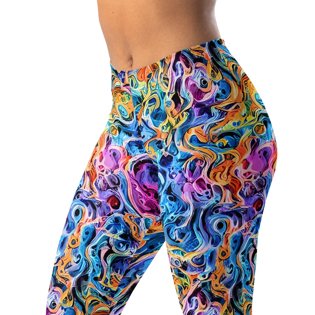 Rococo Vortex on Leggings — Left Front