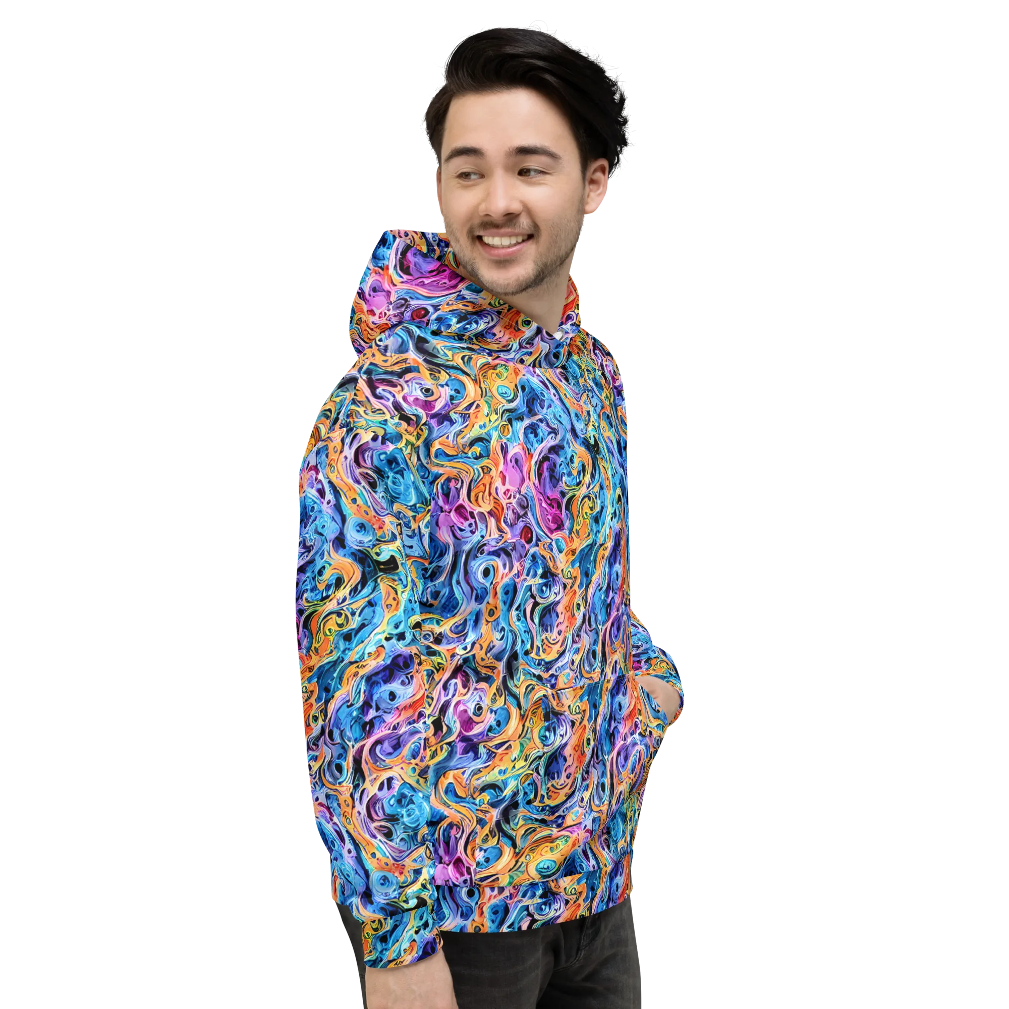 Rococo Vortex on Hoodie — Right