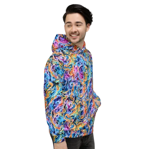 Rococo Vortex on a Hoodie