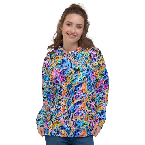 Rococo Vortex on a Hoodie