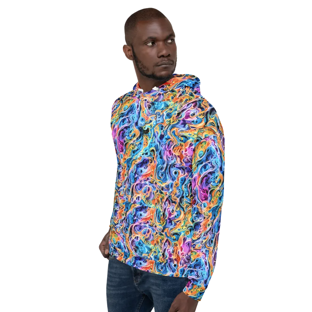 Rococo Vortex on Hoodie — Left