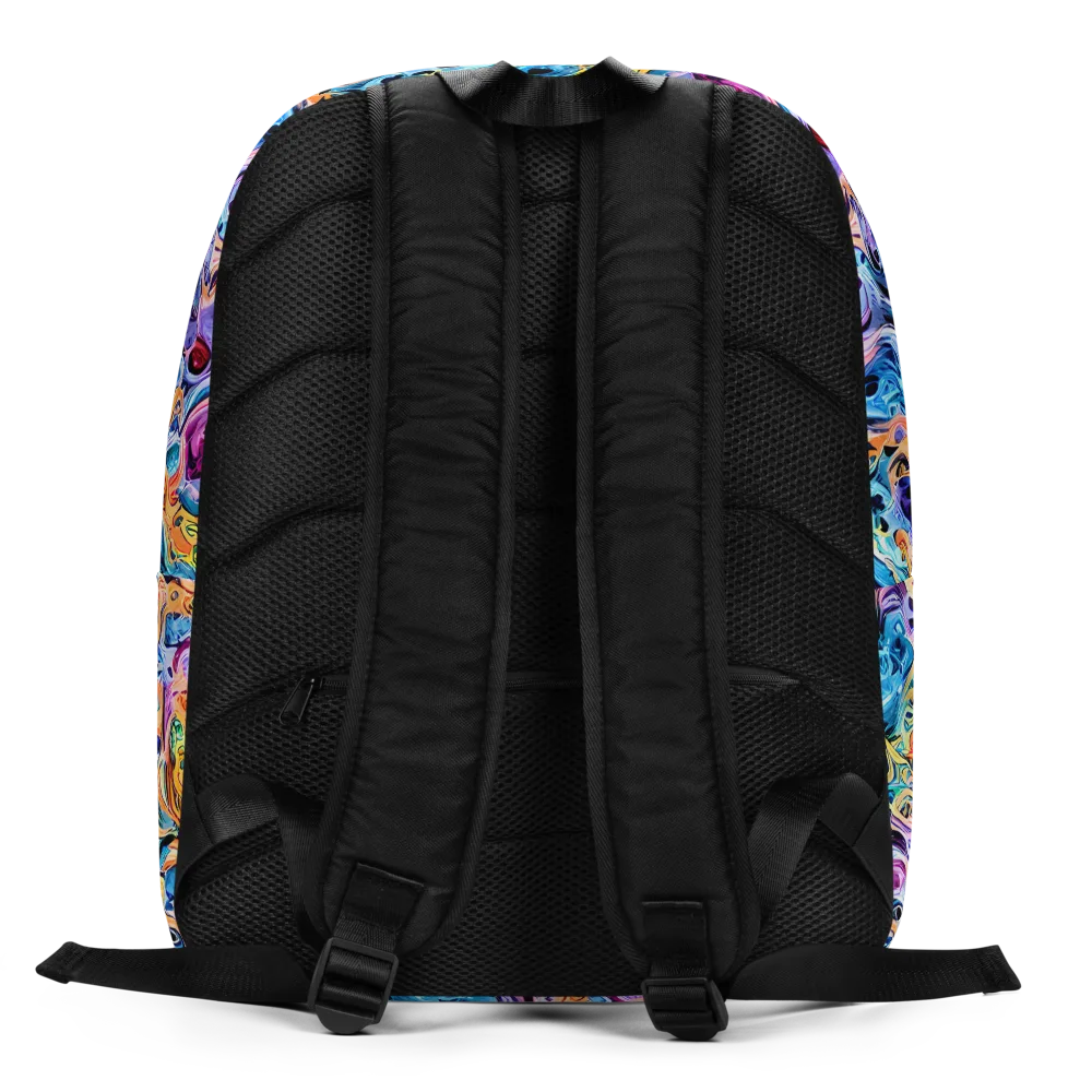 Rococo Vortex on Minimalist Backpack — Back
