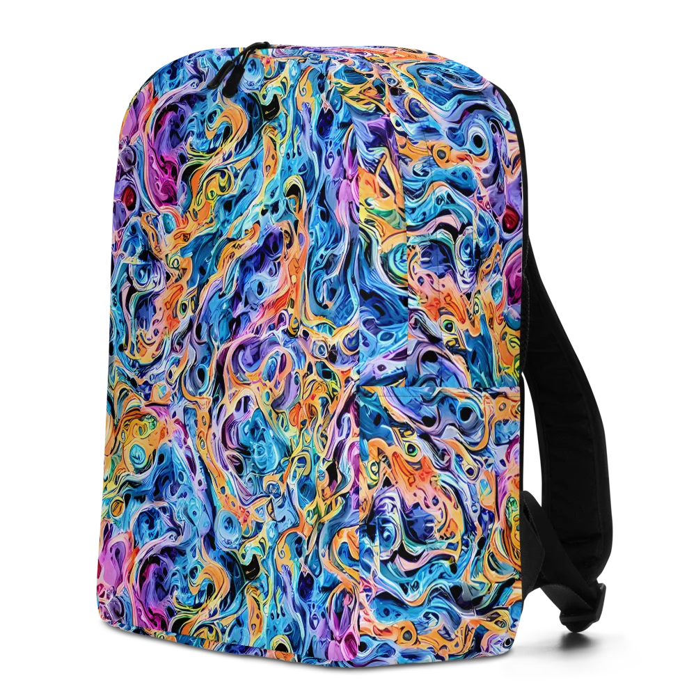 Rococo Vortex on Minimalist Backpack — Left